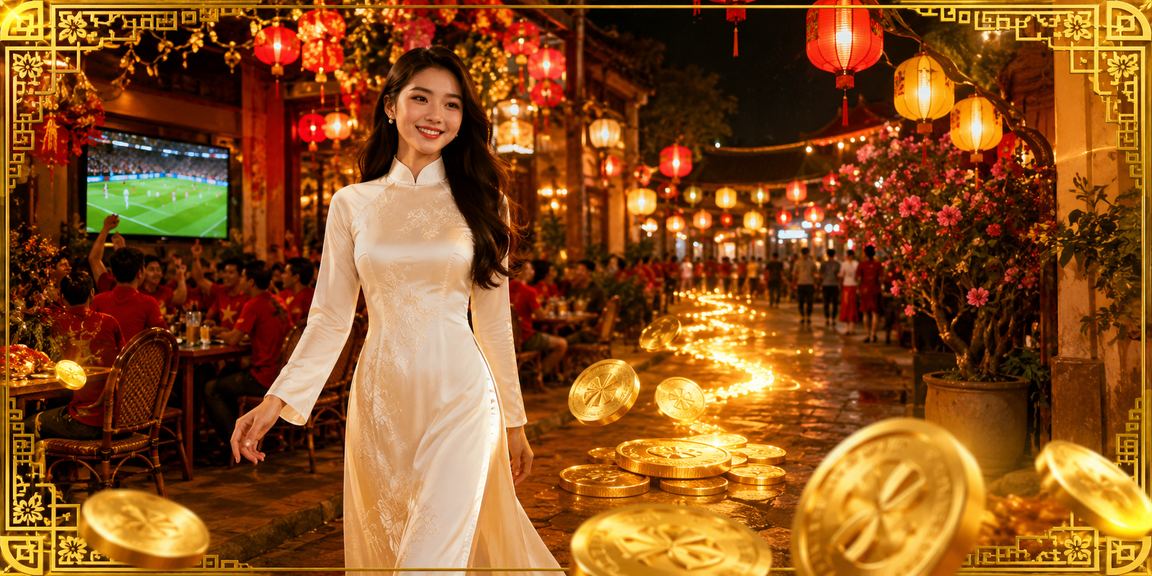 Người dùng Hà Nội mặc áo dài đăng ký nhận ưu đãi thưởng trên điện thoại